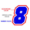 Personalize Custom MX Dirt Bike Motorcycle Racing Number Stickers - N31