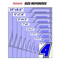 Personalize Custom MX Dirt Bike Motorcycle Racing Number Stickers - N31