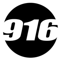 Solid Black Custom Hollow Racing Numbers - "Show-Through" Car Decals (Pair) - Style A - MC Motoparts