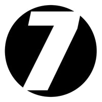 Solid Black Custom Hollow Racing Numbers - "Show-Through" Car Decals (Pair) - Style A - MC Motoparts