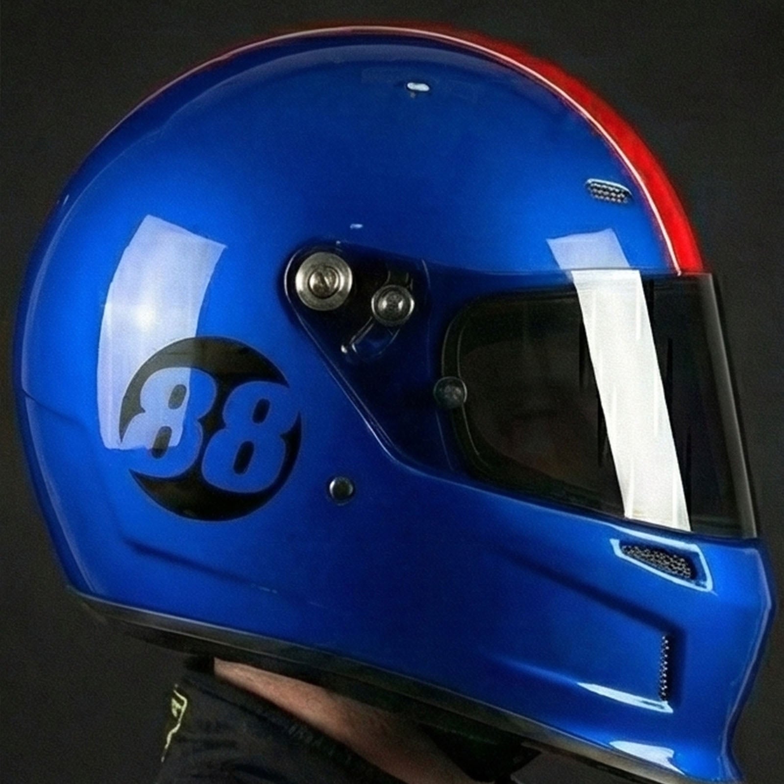 Solid Black Custom Hollow Racing Numbers - "Show-Through" Car Decals (Pair) - Style A - MC Motoparts