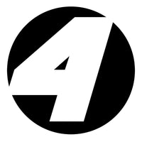 Solid Black Custom Hollow Racing Numbers - "Show-Through" Car Decals (Pair) - Style B - MC Motoparts