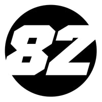 Solid Black Custom Hollow Racing Numbers - "Show-Through" Car Decals (Pair) - Style B - MC Motoparts