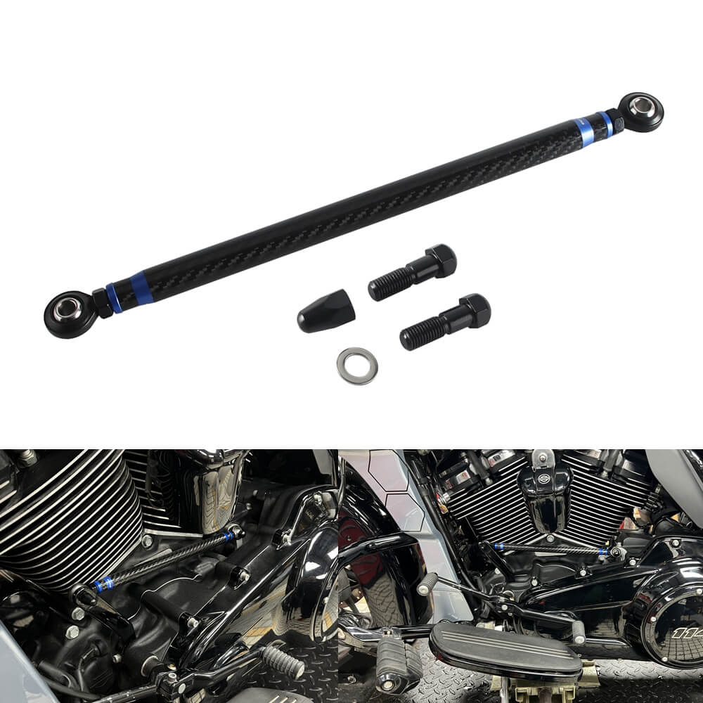 Carbon Fiber Adjustable Clutch Shifter Linkage For Harley Touring Street Glide Road Glide Ultra Limited FLHR Softail 1986-2026 - pazoma