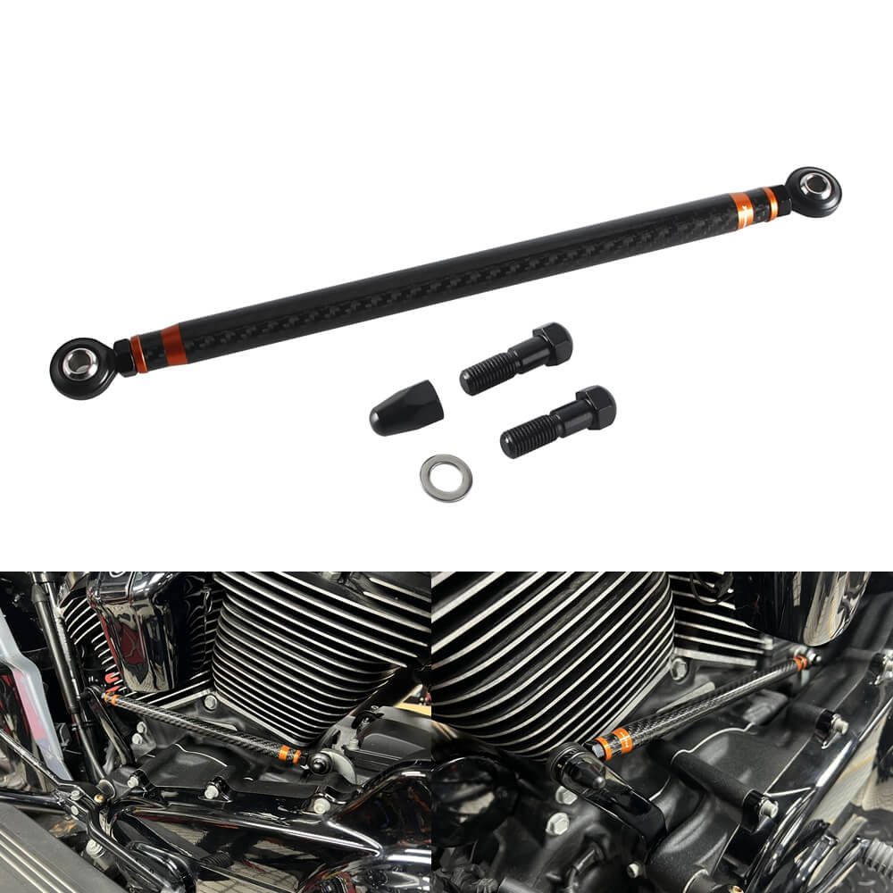 Carbon Fiber Adjustable Clutch Shifter Linkage For Harley Touring Street Glide Road Glide Ultra Limited FLHR Softail 1986-2026 - pazoma