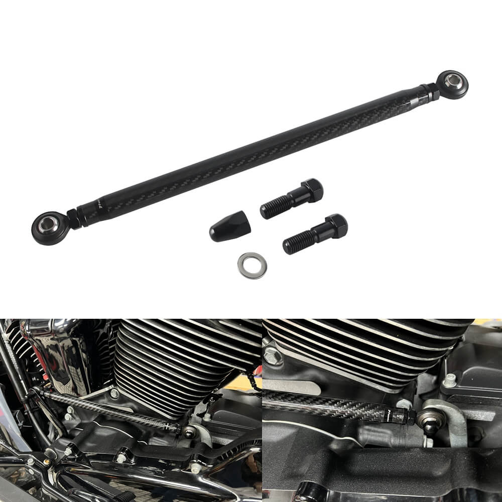 Carbon Fiber Adjustable Clutch Shifter Linkage For Harley Touring Street Glide Road Glide Ultra Limited FLHR Softail 1986-2026 - pazoma