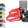 MC Motoparts Custom Engraved Name BUZZ FRONT / REAR Lowering Wide Foot Pegs - Personlization Footpegs