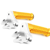 {Delantero} Se adapta a las clavijas de pie de poste ajustables Aprilia Shiver 900 SL750 de 25 mm