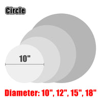 2pcs Number 9 Circle Racing Number Magnets, 8"-18", White Background
