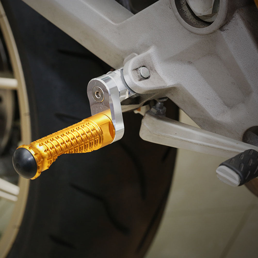 {Front}  Fits Harley Davidson Sportster Heritage M-PRO 25mm Adjustable Foot Pegs - MC Motoparts