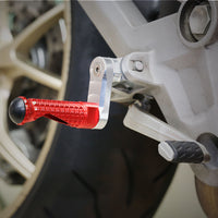 {Delantero} Se adapta a las clavijas de pie de poste ajustables Aprilia Shiver 900 SL750 de 25 mm