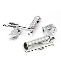 {Delantero} Se adapta a las clavijas de pie de poste ajustables Aprilia Shiver 900 SL750 de 25 mm