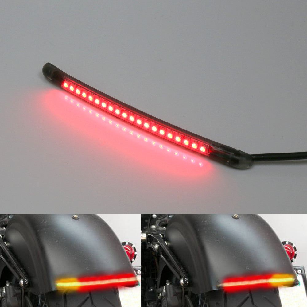 15cm AMP-Z Rear LED Turn Signal Brake Light Strip - Smoke Cover