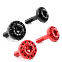 RED CNC Anodized Rearset Frame Caps For Ducati HYPERMOTARD 796 2010-2012 - MC Motoparts