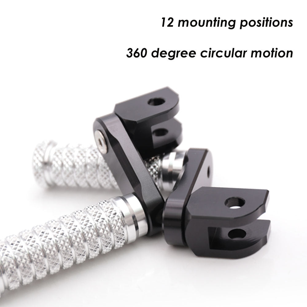 {Delantero} Se adapta a las clavijas de pie de poste ajustables Aprilia Shiver 900 SL750 de 25 mm