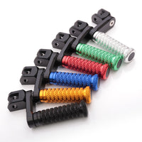 {Delantero} Se adapta a las clavijas de pie de poste ajustables Aprilia Shiver 900 SL750 de 25 mm