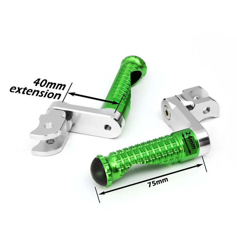 {Front}  Fits Ducati DesertX Multistrada V2 V4 S RS M-PRO 40mm Adjustable Foot Pegs - MC Motoparts