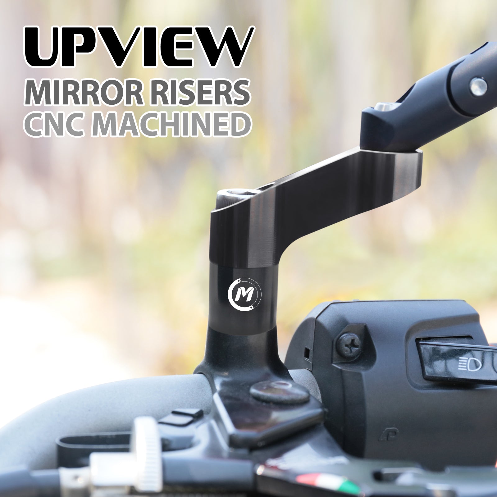 Compatible con Honda Monkey Grom Rebel 250 300 UPVIEW espejo retrovisor extensor elevador