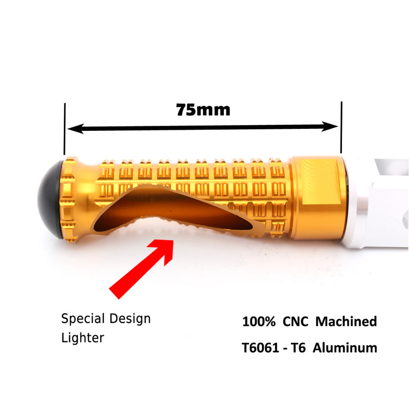 {Front}  Fits Aprilia Tuono 125 660 1000 V4R M-PRO Foot Pegs