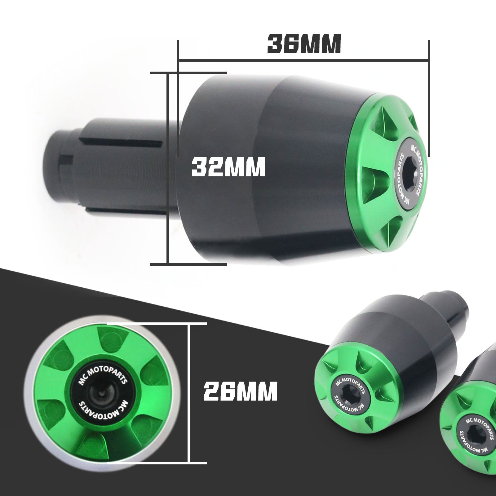 Fit Honda Grom 125 NC 750 Integra STORM CNC Bar Ends