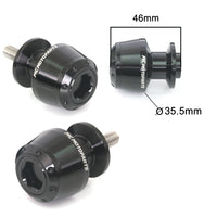 Fits Triumph Thruxton 1200 Speed Twin ATOM 8mm Paddock Stand Swingarm Spools - MC Motoparts