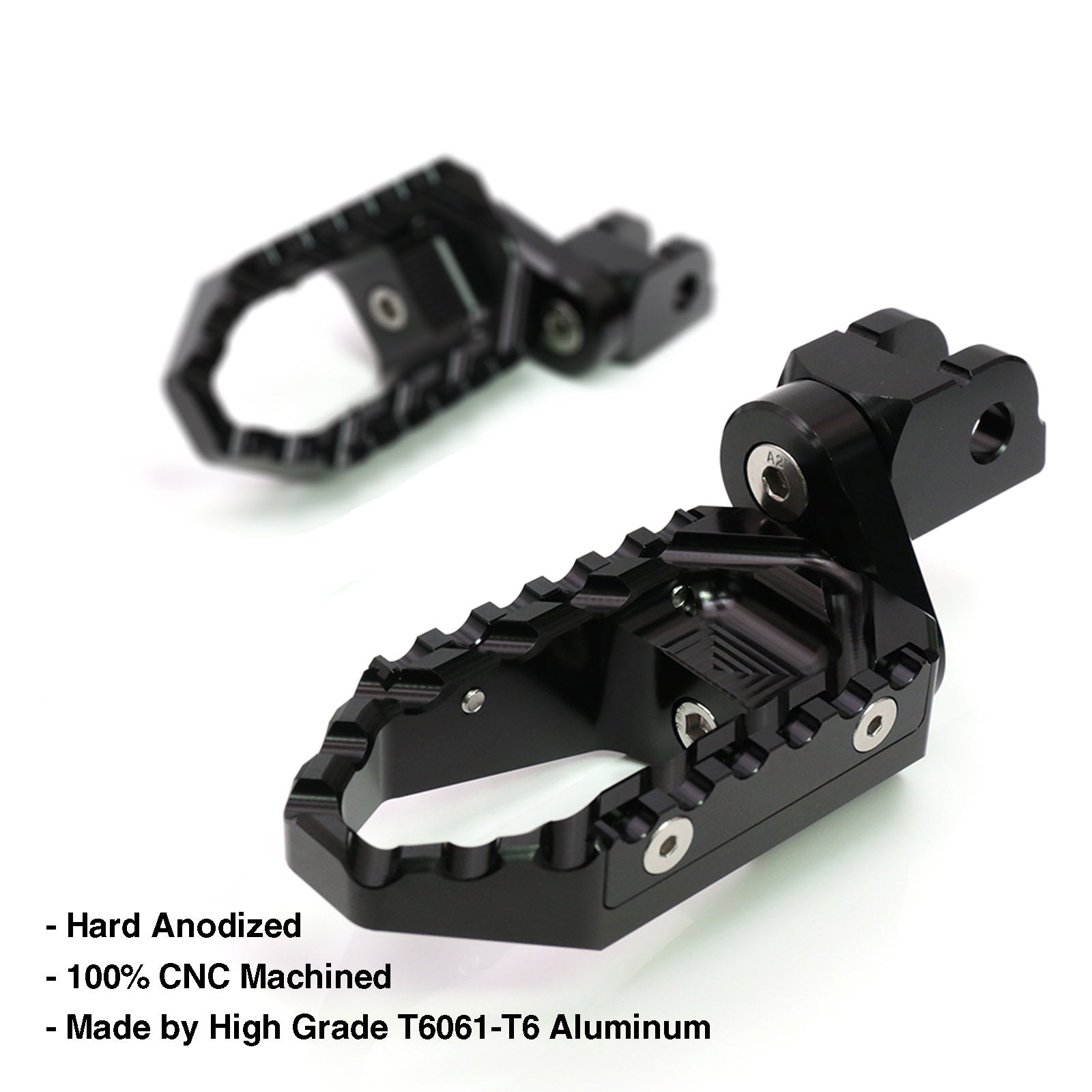 {Delantero} Se adapta a las clavijas de pie de poste ajustables Aprilia Shiver 900 SL750 de 25 mm