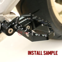 {Front}  Fits Harley Davidson Sportster Heritage TRC Touring 25mm Wide Foot Pegs - MC Motoparts