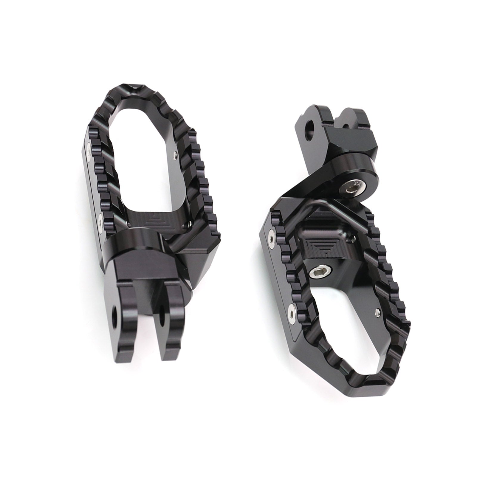 {Front}  Fits Tuono 125 660 1000 V4R TRC Touring 25mm Adjustable Wide Foot Pegs - MC Motoparts
