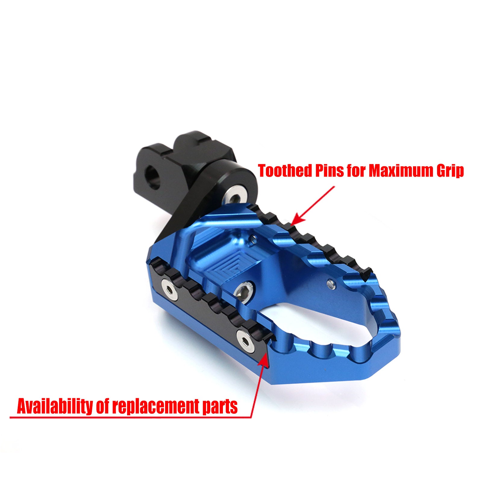 {Delantero} Se adapta a las clavijas de pie de poste ajustables Aprilia Shiver 900 SL750 de 25 mm