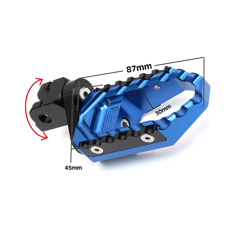 {Front}  Fits Triumph Scrambler 1200 Trident 660 TRC Touring 25mm Adjustable Foot Pegs