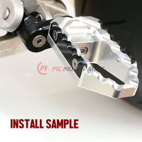 {Front}  Fits Honda CBR650R CB500X NX500 TRC Touring 25mm Multi-Step Adjustable Foot Pegs - MC Motoparts