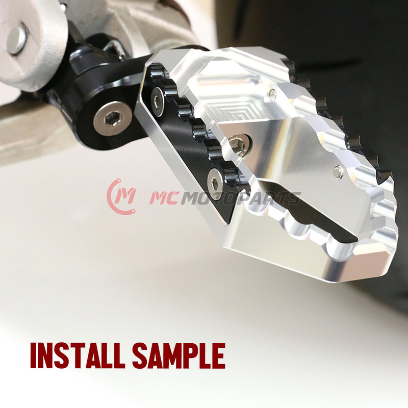 {Front}  Fits Ducati DesertX Multistrada V2 V4 S RS TRC Touring 25mm Muti-Step Foot Pegs - MC Motoparts