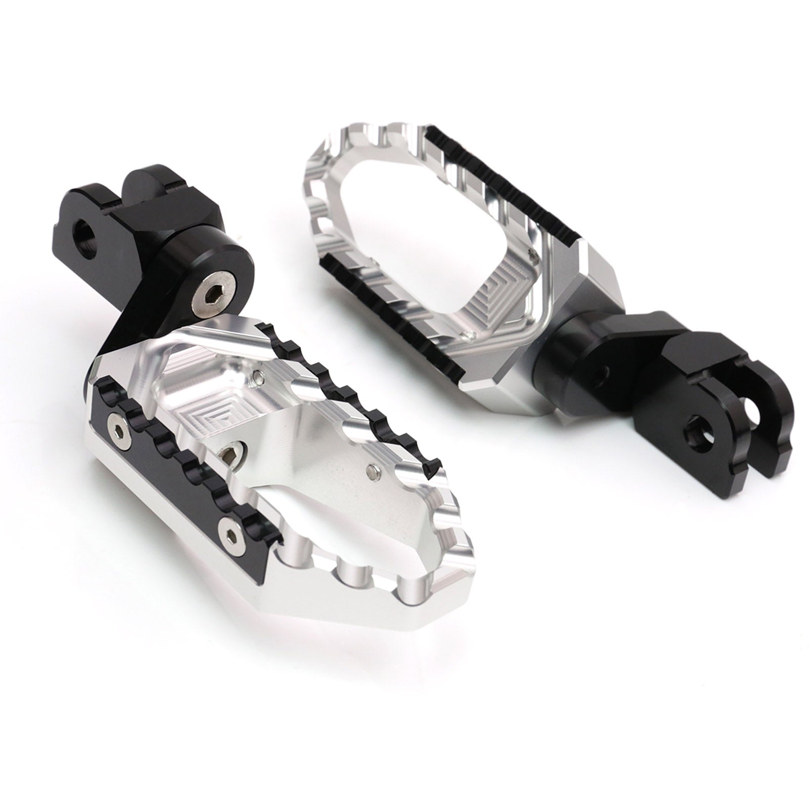 {Front}  Fits Honda CBR650R CB500X NX500 TRC Touring 25mm Multi-Step Adjustable Foot Pegs - MC Motoparts