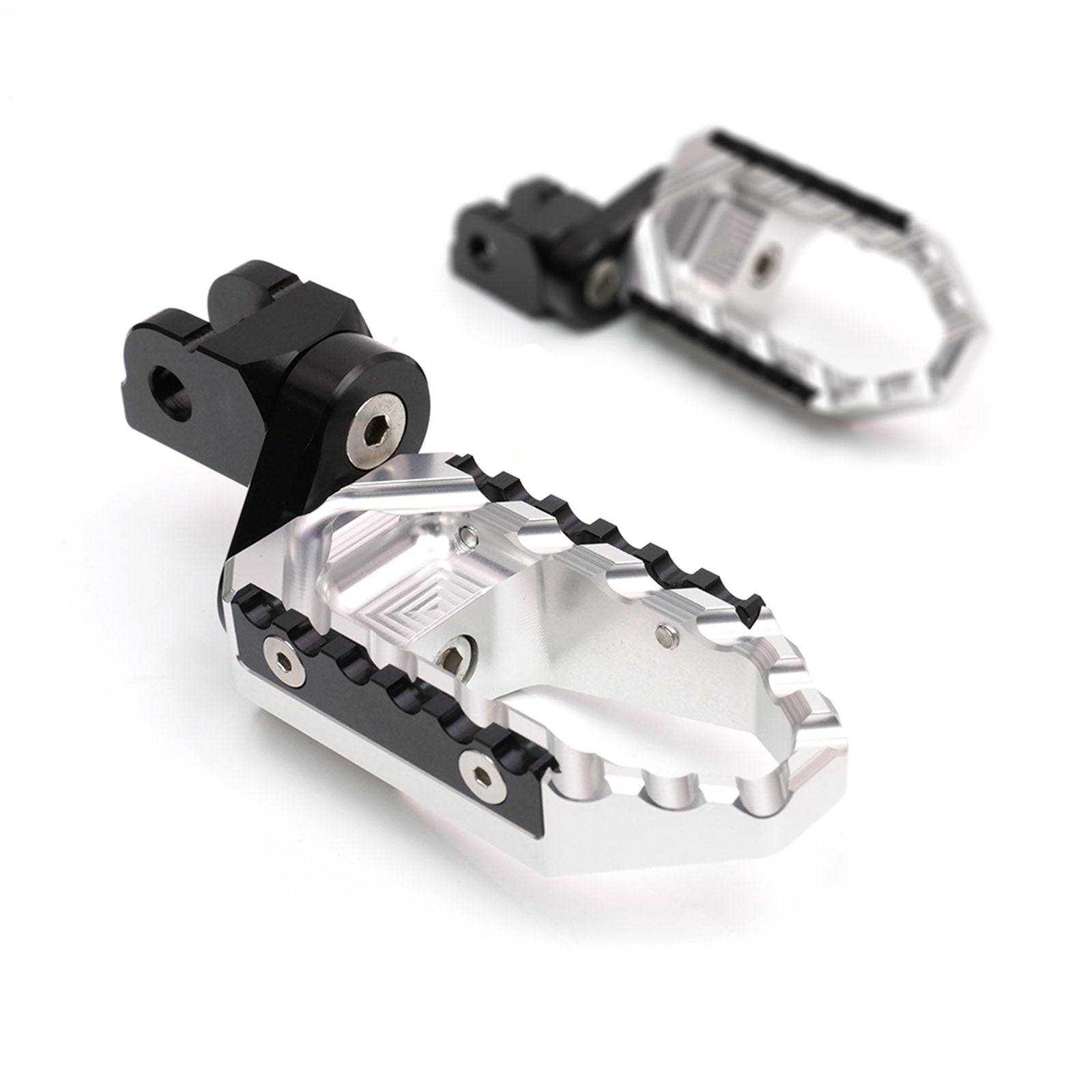 {Front}  Fits Ducati DesertX Multistrada V2 V4 S RS TRC Touring 25mm Muti-Step Foot Pegs - MC Motoparts