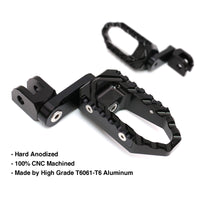 {Front}  Fits Harley Davidson Sportster Heritage TRC Touring 40mm Multi-Step Wide Foot Pegs - MC Motoparts