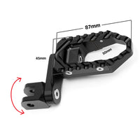 Fit Razor MX350 MX400 MX500 MX650 Touring 40mm 1.5 inch Adjustable Extended Extension Lowering Lower Front Foot Pegs Footpegs Electric Dirt Bike MC Motoparts