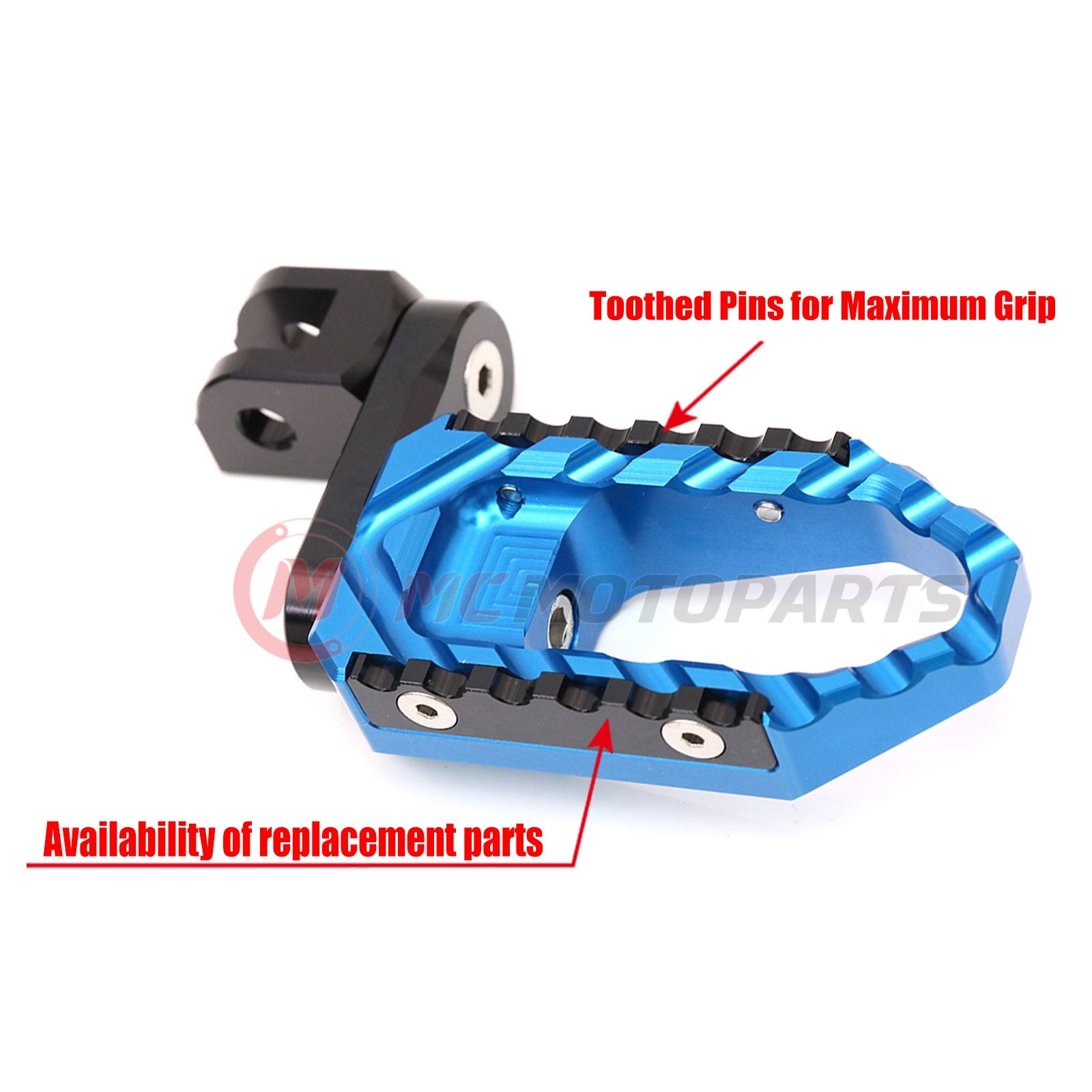 {Front}  Fits CF MOTO TRC Touring 40mm Adjustable Wide Foot Pegs