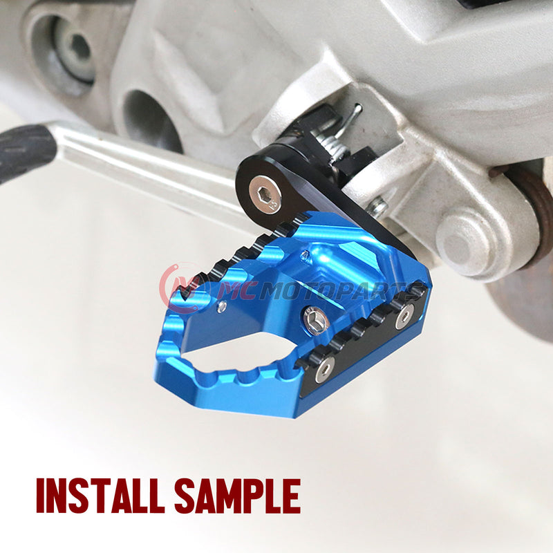 {Front}  Fits Moto Guzzi V9 V7 V100 TRC Touring 40mm Adjustable Wide Foot Pegs - MC Motoparts
