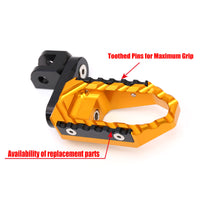 {Front}  Fits Honda CBR650R CB500X NX500 TRC Touring 40mm Multi-Step Adjustable Foot Pegs - MC Motoparts