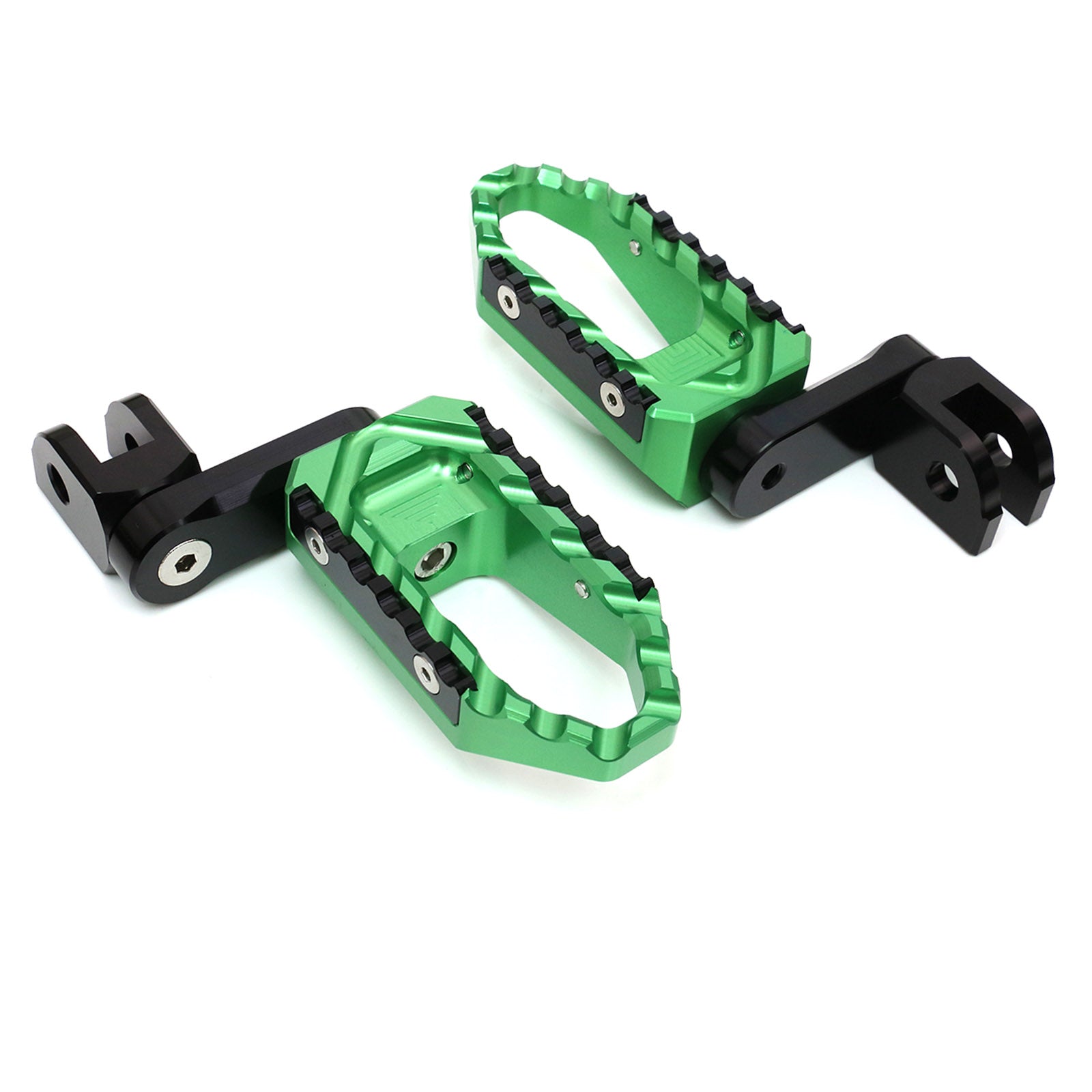 {Front}  Fits Kawasaki ZX-4RR 4R ZX-25R Ninja 1000 TRC Touring 40mm Multi-Step Lowering Foot Pegs - MC Motoparts