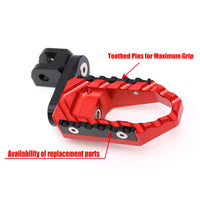 {Front}  Fits Harley Davidson Sportster Heritage TRC Touring 40mm Multi-Step Wide Foot Pegs - MC Motoparts