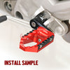 {Front}  Fits BMW F800S R1200 S ST G650GS TRC Touring 40mm Wide Foot Pegs - MC Motoparts