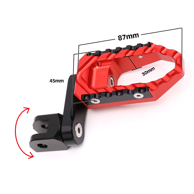 {Front}  Fits Triumph Scrambler 1200 Trident 660 TRC Touring 40mm Adjustable Foot Pegs