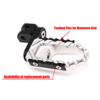 {Front}  Fits Yamaha XVS250 XVS400 Virago 250 TRC Touring 40mm Multi-Step Wide Foot Pegs - MC Motoparts