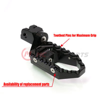 {Rear}  Fits Aprilia Tuono 660 RSV4 1100 RS660 25mm Extension TRC Touring Wide Foot Pegs - MC Motoparts