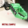 {Rear}  Fits Kawasaki Ninja ZX-4RR-ZX-25R Z7 25mm Adjustable Rear TRC Touring Wide Foot Pegs - MC Motoparts