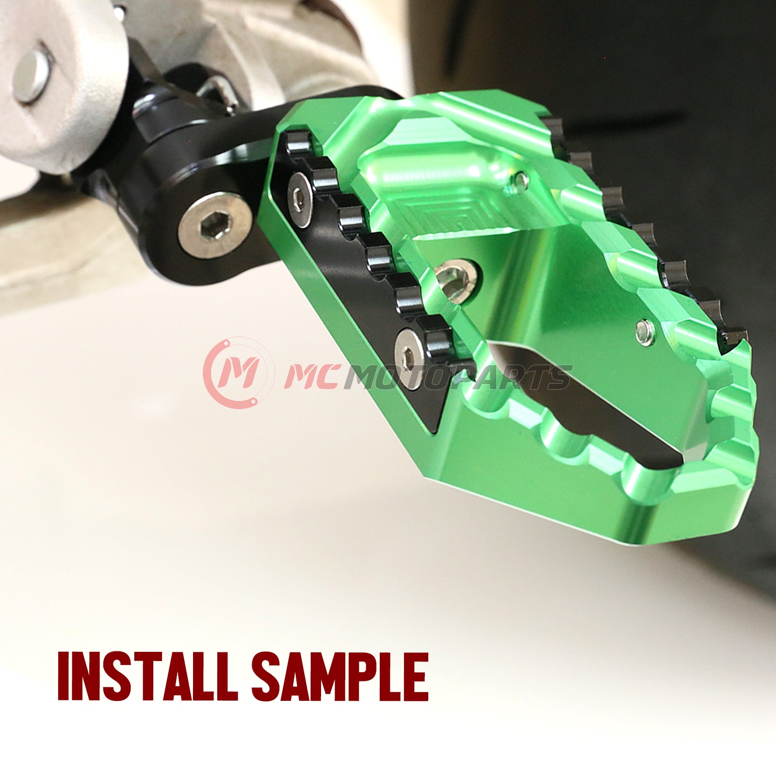 {Rear}  Fits Kawasaki Ninja ZX-4RR-ZX-25R Z7 25mm Adjustable Rear TRC Touring Wide Foot Pegs - MC Motoparts