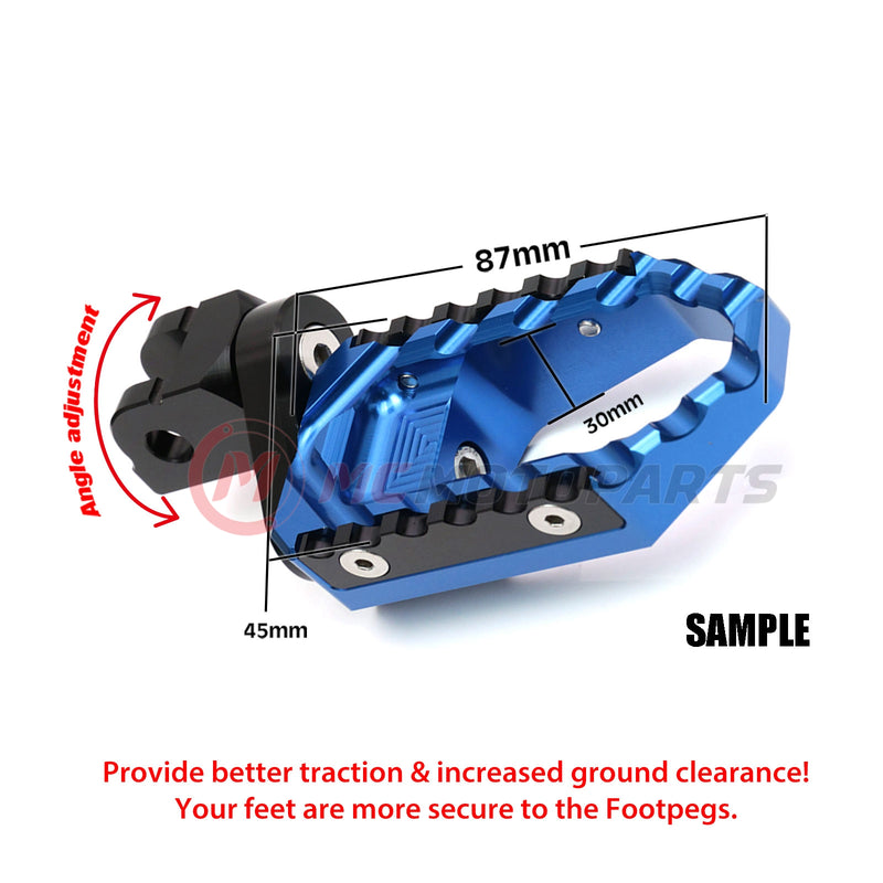 {Rear}  Fits Aprilia Tuono 660 RSV4 1100 RS660 25mm Extension TRC Touring Wide Foot Pegs - MC Motoparts