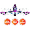 Graphic Kit Decals Fairing Sticker Custom Number For Razor MX350 MX400 - C003 Purple Geometric Burst