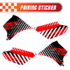 Graphic Kit Decals Fairing Sticker Custom Number For Razor MX350 MX400 - C005 Red Vibrant Brushstrokes